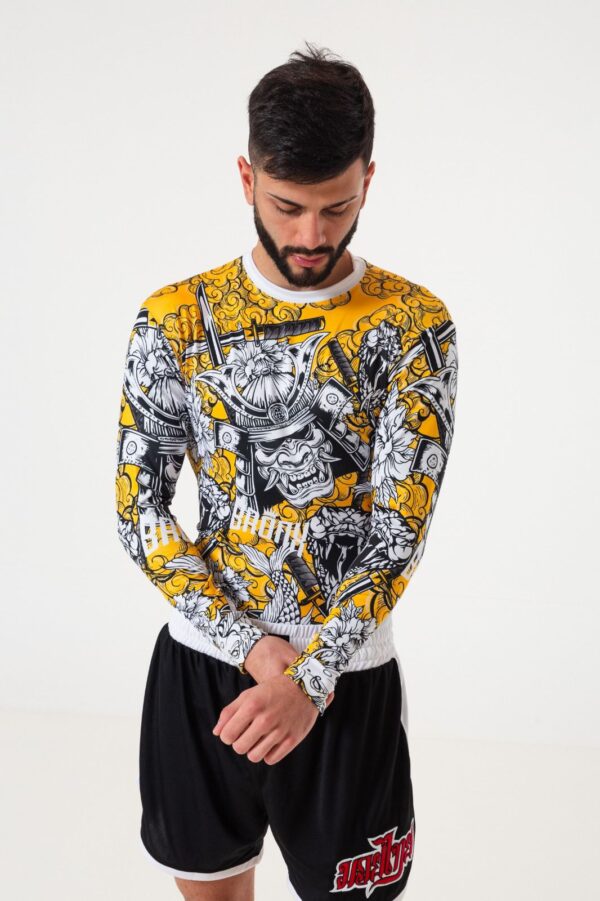 Rashguard Lycra Bronx "Yellow Samurai"