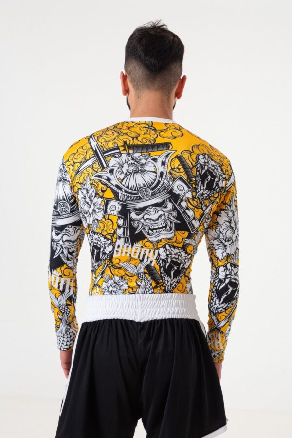 Rashguard Lycra Bronx "Yellow Samurai" - Imagen 2